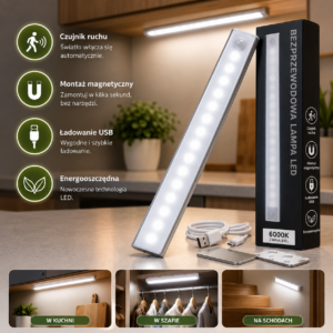 Lumio - Bezprzewodowa Magnetyczna Lampa LED